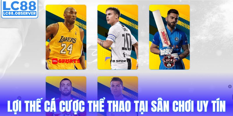 Lợi thế cá cược thể thao tại sân chơi uy tín