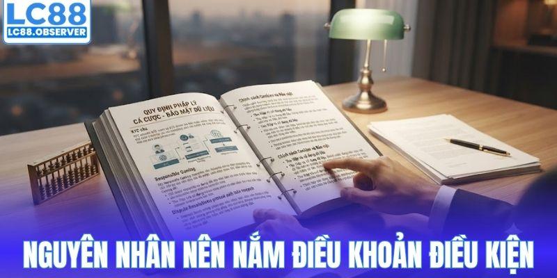 Nguyên nhân nên nắm điều khoản điều kiện