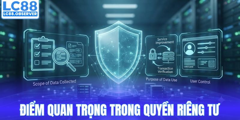 Những điểm quan trọng trong quyền riêng tư tại LC88
